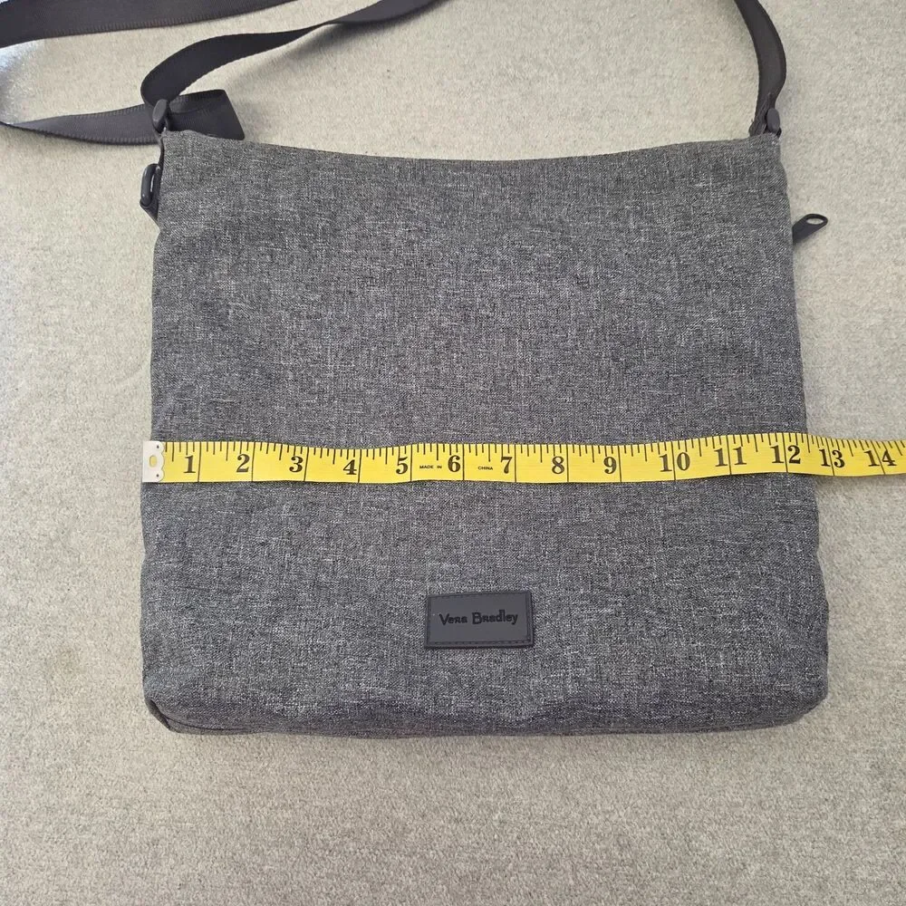 Vera Bradley ReActive Hipster Crossbody Bag Heather Gray 29562-13013 Minimalist